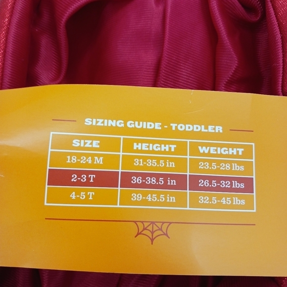 Target Kids Red Squid Costume Toddler Halloween Squid Jumpsuit Halloween - Picture 6 of 8